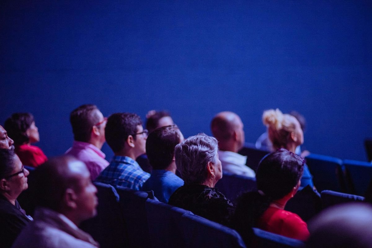 people attending a conference